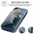 For iPhone 11 Zipper Wallet Bag PU Back Cover Shockrpoof Phone Case with Holder & Card Slots & Wallet (Blue)