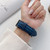 22mm Crazy Horse Texture Frosted Leather Strap Watch Band(Black)