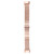 For Fitbit Charge 5 One-bead Steel Strap Watch Band(Rose Gold)