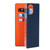 For iPhone 13 mini Litchi Texture Genuine Leather Phone Case With Lanyard & Holder & Card Slots & Wallet (Dark Blue)
