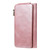 For iPhone 11 Pro Max Retro Multifunctional Horizontal Flip PU Leather Case with Card Slot & Holder & Wallet & Photo Frame(Rose Gold)