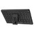 For Amazon Kindle Fire HD 10 2019 Tire Texture TPU + PC Shockproof Case with Holder(Black)