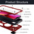 For iPhone 13 Shockproof Waterproof Dustproof Metal + Silicone Phone Case with Screen Protector(Red)