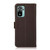 For Xiaomi Redmi Note 10 4G KHAZNEH Side-Magnetic Litchi Genuine Leather RFID Phone Case(Brown)