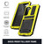 For Samsung Galaxy S22+ 5G R-JUST Metal + Silicone Holder Phone Case(Yellow)