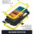 For Samsung Galaxy S22+ 5G R-JUST Metal + Silicone Holder Phone Case(Yellow)