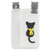 For Galaxy A20e 3D Cartoon Pattern Shockproof TPU Protective Case(Little Black Cat)