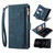 For Samsung Galaxy A73 5G Retro Frosted Leather Phone Case(Deep Green)