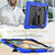 For iPad Pro 11 2022 / 2021 / 2020 / 2018 Silicone + PC Tablet Case with Holder(Dark Blue)