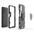 For Huawei Honor V30 Shockproof PC + TPU Protective Case with Magnetic Ring Holder(Black)