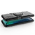 For Huawei Honor V30 Shockproof PC + TPU Protective Case with Magnetic Ring Holder(Black)