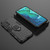 For Huawei Honor V30 Shockproof PC + TPU Protective Case with Magnetic Ring Holder(Black)