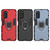 For Huawei Honor V30 Shockproof PC + TPU Protective Case with Magnetic Ring Holder(Black)