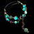 For Fitbit Charge 5 Agate Luminous Bead Steel Watch Band(Silver)