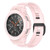 For Samsung Galaxy Watch4 Classic 42mm Carbon Fiber Sport Silicone Integrated Watch Band(Sand Pink)
