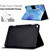 For Amazon Kindle Fire HD 10 2021 Electric Pressed TPU Leather Tablet Case(Green Flower)