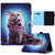 For Amazon Kindle Paperwhite 5 Sewing Pen Slot Leather Tablet Case(Bow Tie Cat)