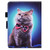 For Amazon Kindle Paperwhite 5 Sewing Pen Slot Leather Tablet Case(Bow Tie Cat)