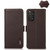 For Xiaomi Redmi Note 11 4G / Note 11S KHAZNEH Side-Magnetic Litchi Genuine Leather RFID Phone Case(Brown)