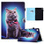 For Huawei MatePad T 10s Sewing Pen Slot Leather Tablet Case(Bow Tie Cat) For Huawei MatePad T 10s Sewing Pen Slot Leather Tablet Case(Bow Tie Cat)