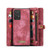 For Samsung Galaxy A53 5G CaseMe-008 Detachable Multifunctional Horizontal Flip Leather Case(Red)