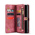 For Samsung Galaxy A53 5G CaseMe-008 Detachable Multifunctional Horizontal Flip Leather Case(Red)