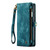 For Samsung Galaxy S22+ 5G CaseMe-008 Detachable Multifunctional Horizontal Flip Leather Case(Green)