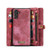 For Samsung Galaxy A13 5G CaseMe-008 Detachable Multifunctional Horizontal Flip Leather Case(Red)