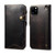 For iPhone 11 Denior Oil Wax Cowhide Magnetic Button Horizontal Flip Leather Case with Card Slots & Wallet(Black)