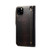 For iPhone 11 Denior Oil Wax Cowhide Magnetic Button Horizontal Flip Leather Case with Card Slots & Wallet(Black)