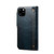 For iPhone 11 Pro Denior Oil Wax Cowhide Magnetic Button Horizontal Flip Leather Case with Card Slots & Wallet(Dark Blue)