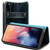 For iPhone 11 Pro Max Denior Oil Wax Cowhide DK Magnetic Button Horizontal Flip Leather Case with Holder & Card Slots & Wallet(Dark Blue)