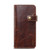 For iPhone 11 Pro Denior Oil Wax Cowhide DK Magnetic Button Horizontal Flip Leather Case with Holder & Card Slots & Wallet(Brown)