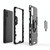 For Galaxy A51 Shockproof PC + TPU Protective Case with Magnetic Ring Holder(Black)