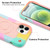 For iPhone 12 / 12 Pro Colorful Magsafe Magnetic Phone Case(Colorful Rose Gold)