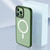 For iPhone 12 Pro Max Skin Feel TPU + Frosted PC MagSafe Phone Case(Green)