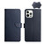 For iPhone 12 Pro Genuine Leather Fingerprint-proof Horizontal Flip Phone Case(Blue)