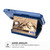 For iPhone 11 Zipper Wallet Card Bag PU Back Case (Blue)