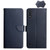 For Samsung Galaxy A01 Genuine Leather Fingerprint-proof Horizontal Flip Phone Case(Blue)