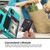 For iPhone 11 Pro Max Zipper Wallet Card Bag PU Back Case (Green)