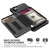 For iPhone 11 Pro Zipper Wallet Card Bag PU Back Case (Black)