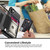 For iPhone 11 Pro Zipper Wallet Card Bag PU Back Case (Black)