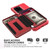 For Samsung Galaxy S20 Zipper Wallet Card Bag PU Back Phone Case(Red)