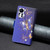For Infinix Hot 11s/Hot 11T Colored Drawing Pattern Zipper Horizontal Flip Phone Leather Case(Purple Butterfly)
