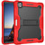 For iPad Pro 12.9 2022 / 2021 / 2020 / 2018 Silicone + PC Shockproof Tablet Case(Red+Black)