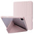 For iPad Pro 12.9 2022 / 2021 / 2020 / 2018 Deformation Transparent Acrylic Leather Tablet Case(Pink)