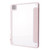 For iPad Pro 12.9 2022 / 2021 / 2020 / 2018 Deformation Transparent Acrylic Leather Tablet Case(Pink)