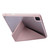 For iPad Pro 12.9 2022 / 2021 / 2020 / 2018 Deformation Transparent Acrylic Leather Tablet Case(Pink)