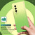 For Samsung Galaxy Z Fold3 5G Colorful Gradient Tempered Film Integrated Phone Case(Green)