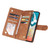 For Samsung Galaxy A53 5G Multifunctional Frosted Zipper Wallet Leather Phone Case(Brown)